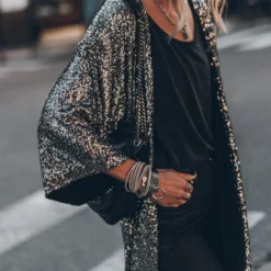 The Dark Sequin Kimono -Mikuta Store IMG 0790 scaled