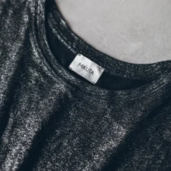 The Dark Sparkly Linen Dress -Mikuta Store IMG 2410 scaled