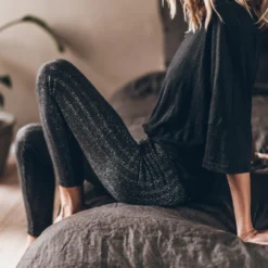 The Black Loose Linen T-Shirt -Mikuta Store IMG 2572 5c569272 3d77 443a b6b7 40f4ede1d7e7 scaled