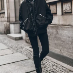 The Black Ribbed Leggings -Mikuta Store IMG 2687 scaled