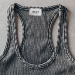 The Dark Ribbed Tank Top -Mikuta Store IMG 3398 f43fc9e2 677b 4585 818b cf94a199472e scaled