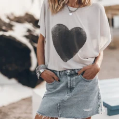 The Blue Slit Denim Skirt -Mikuta Store IMG 4166 scaled