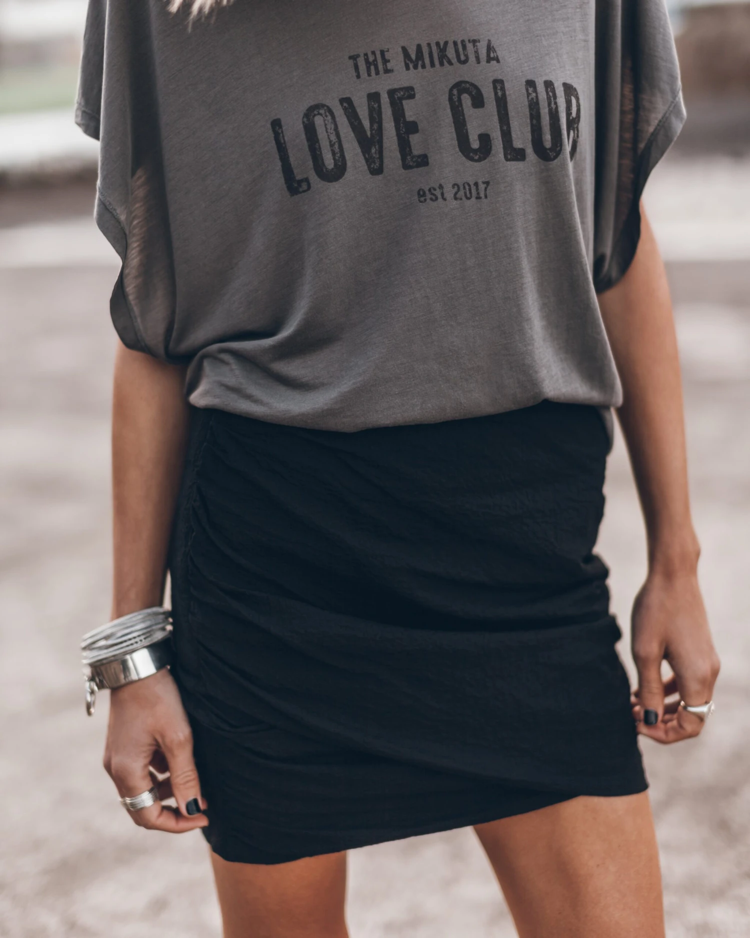 The Black Draped Skirt 7 The Black Draped Skirt - Image 5