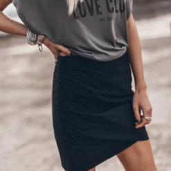 The Black Draped Skirt 15 The Black Draped Skirt -Mikuta Store IMG 5202 scaled