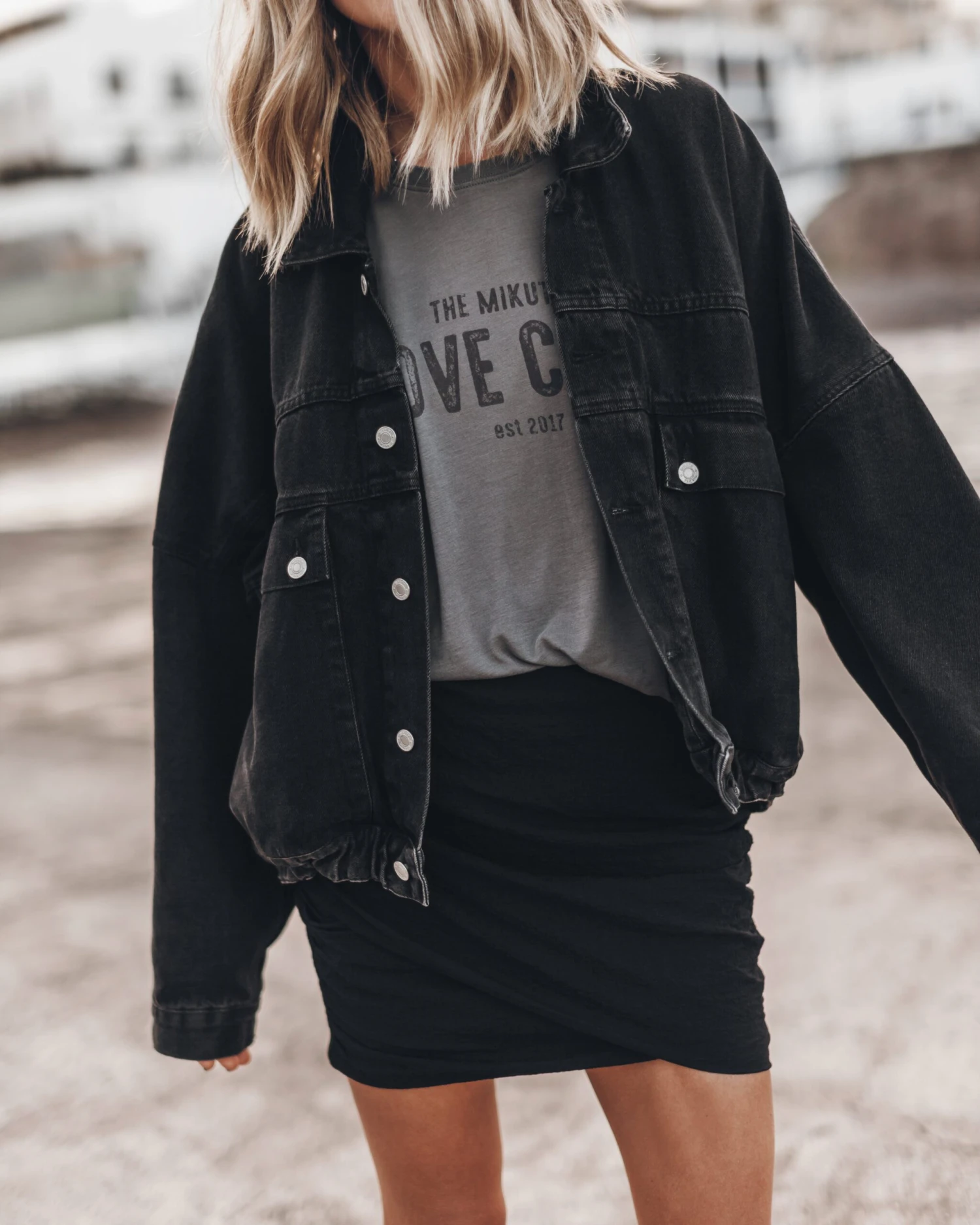 The Black Draped Skirt 8 The Black Draped Skirt - Image 6