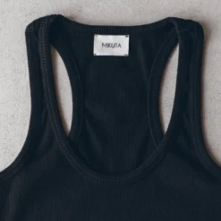 The Black Ribbed Tank Top -Mikuta Store IMG 6103 5181bb0f e7eb 4546 a3ac cd7eb6eb459e scaled