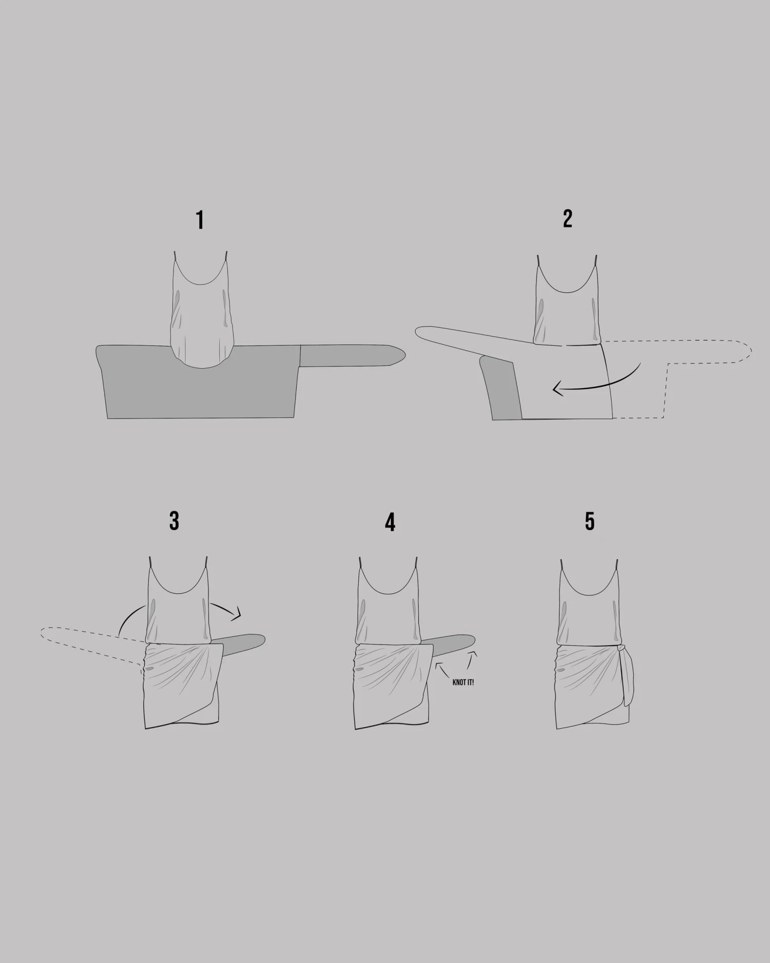 The Green Dotted Long Knotted Dress 4 The Green Dotted Long Knotted Dress - Image 2