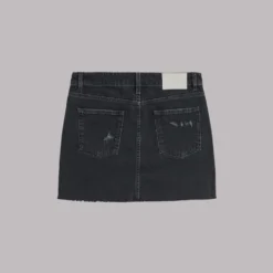 The Black Denim Skirt 15 The Black Denim Skirt -Mikuta Store mikuta black denim skirt 2