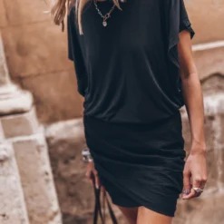 The Black Draped Skirt 11 The Black Draped Skirt -Mikuta Store mikuta black draped skirt 9420 scaled