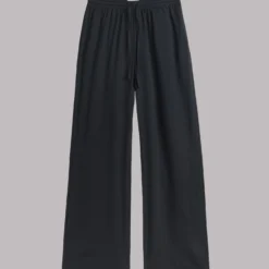Mikuta Store -Mikuta Store mikuta black flowy pants 1