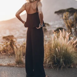 The Black Flowy Pants -Mikuta Store mikuta black flowy tank top black flowy pants 7578 scaled