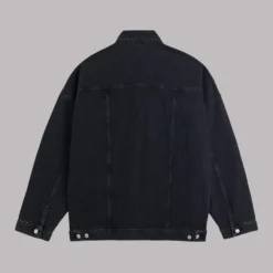 The Black Oversized Denim Jacket 11 The Black Oversized Denim Jacket -Mikuta Store mikuta black oversized denim jacket 80