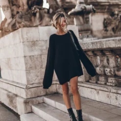 The Black Oversized Knitted Sweater -Mikuta Store mikuta black oversized knitted sweater 8393 cd697225 727c 4f13 b888 5f1da2f672fc scaled