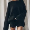 The Black Oversized Knitted Sweater -Mikuta Store mikuta black oversized knitted sweater black soft biker shorts 3074 9d2afb97 70b3 47d1 a931 6d2de26db333 scaled