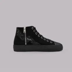 The Black Platform Sneakers 7 The Black Platform Sneakers -Mikuta Store mikuta black platform sneakers 8