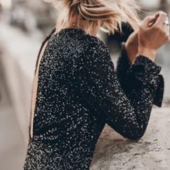 The Black Sequin Dress 19 The Black Sequin Dress -Mikuta Store mikuta black sequin dress 9644 scaled