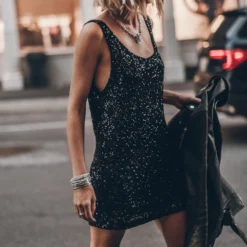 The Black Sequin Tank Dress -Mikuta Store mikuta black sequin tank dress 7055 0ae207fd 72f8 4165 899b e3c086c2c224 scaled