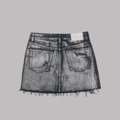 The Black Shimmer Slit Denim Skirt 9 The Black Shimmer Slit Denim Skirt -Mikuta Store mikuta black shimmer denim skirt 9084copy scaled