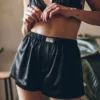 The Black Silk Boxer Shorts 2 The Black Silk Boxer Shorts -Mikuta Store mikuta black silk bralette black silk boxer shorts 4099 scaled