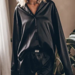 The Black Silk Shirt