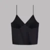 The Black Silk Slip Top -Mikuta Store mikuta black silk slip top 7