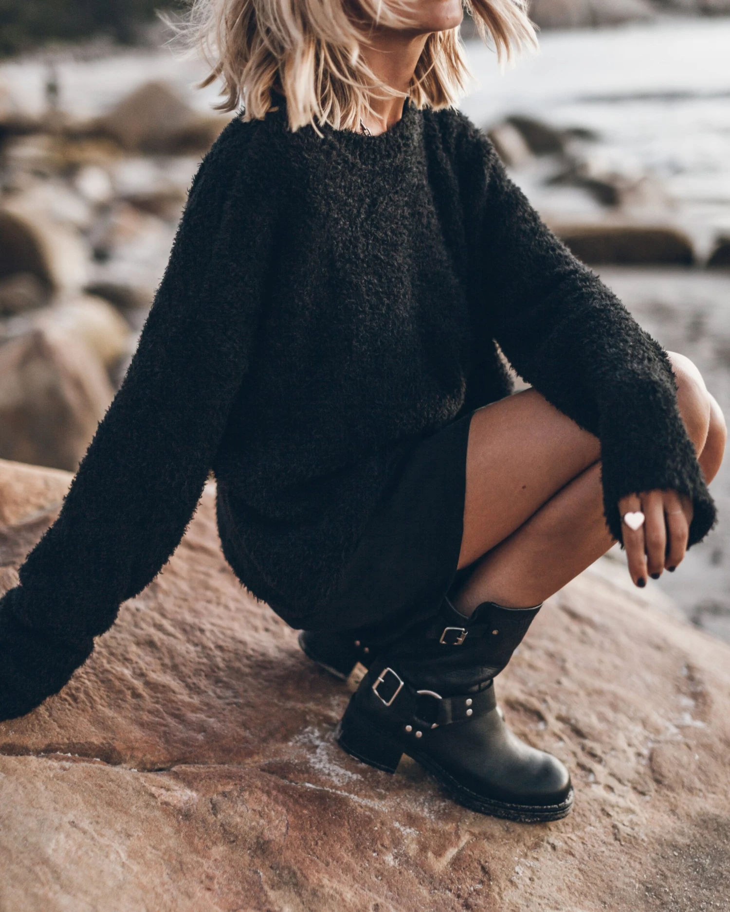 The Black Soft Knitted Sweater 7 The Black Soft Knitted Sweater - Image 5