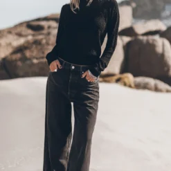 The Black Baggy Jeans 13 The Black Baggy Jeans -Mikuta Store mikuta black sparkly thin knitted sweater black baggy jeans johanna r ss25 6777 1 scaled