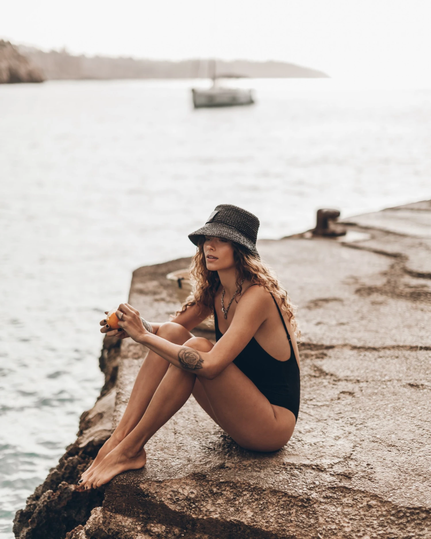 The Black Raffia Bucket Hat 4 The Black Raffia Bucket Hat - Image 2