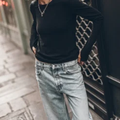 The Black Thin Linen Longsleeve 7 The Black Thin Linen Longsleeve -Mikuta Store mikuta black thin linen longsleeve 1217 scaled