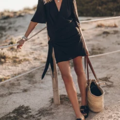 The Black Wrap Dress