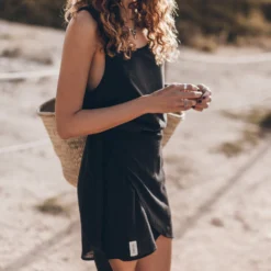 The Black Wrap Skirt 8 The Black Wrap Skirt -Mikuta Store mikuta black wrap skirt model aina 0959 scaled