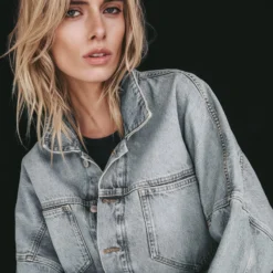 The Blue Cropped Denim Jacket