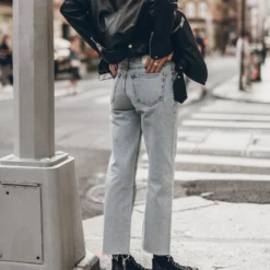 The Blue Cropped Straight Jeans 19 The Blue Cropped Straight Jeans -Mikuta Store mikuta blue cropped straight jeans dark faded dry cotton vintage t shirt leather jacket black platform sneakers 4573 scaled
