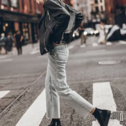 The Blue Cropped Straight Jeans 17 The Blue Cropped Straight Jeans -Mikuta Store mikuta blue cropped straight jeans dark faded dry cotton vintage t shirt leather jacket black platform sneakers 4727 scaled