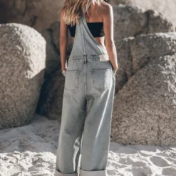 The Blue Dungarees -Mikuta Store mikuta blue dungarees black ribbed tube top johanna r SS25 7547 scaled