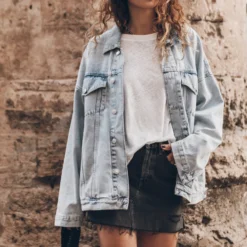 The Blue Oversized Denim Jacket