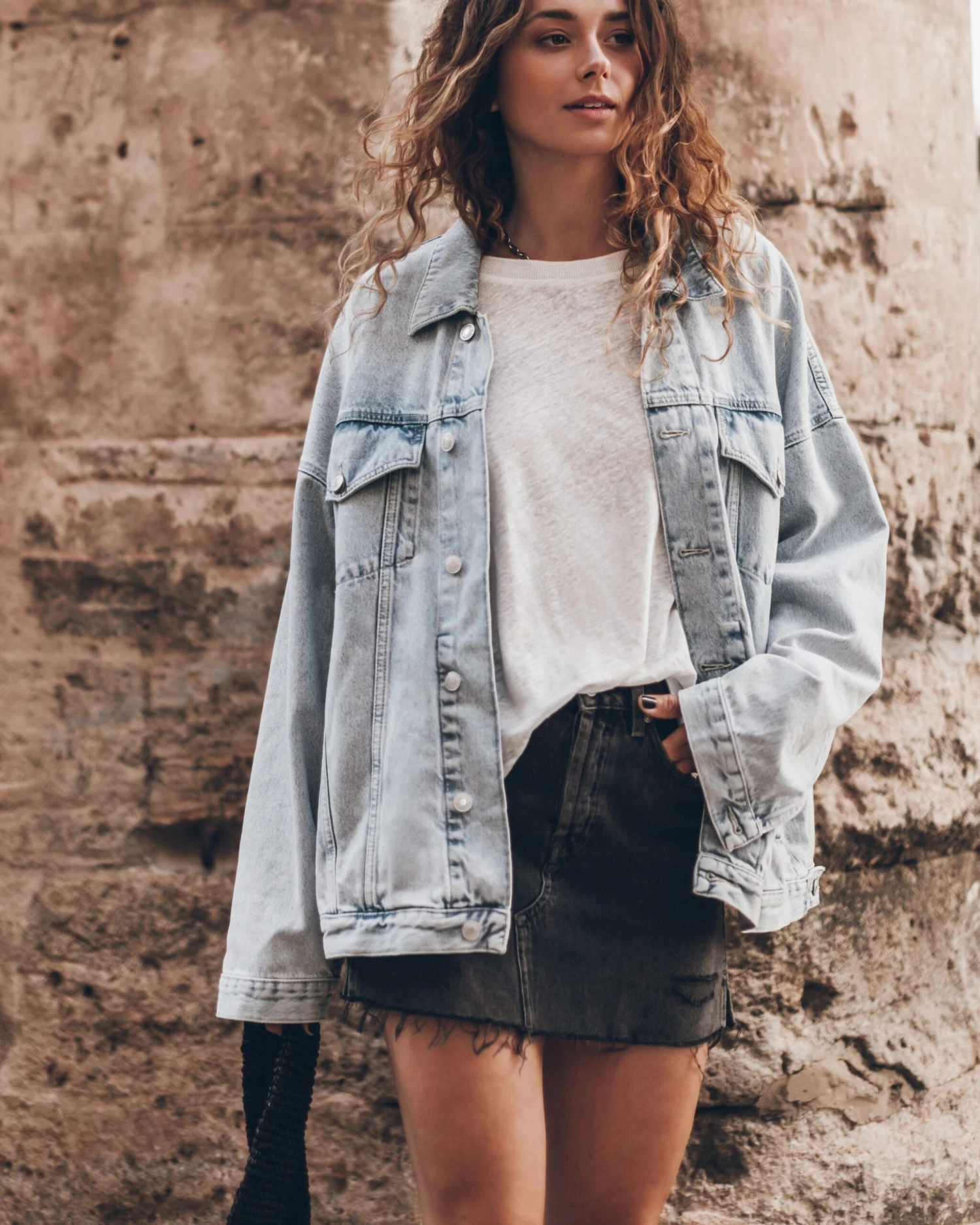 The Blue Oversized Denim Jacket 3 The Blue Oversized Denim Jacket