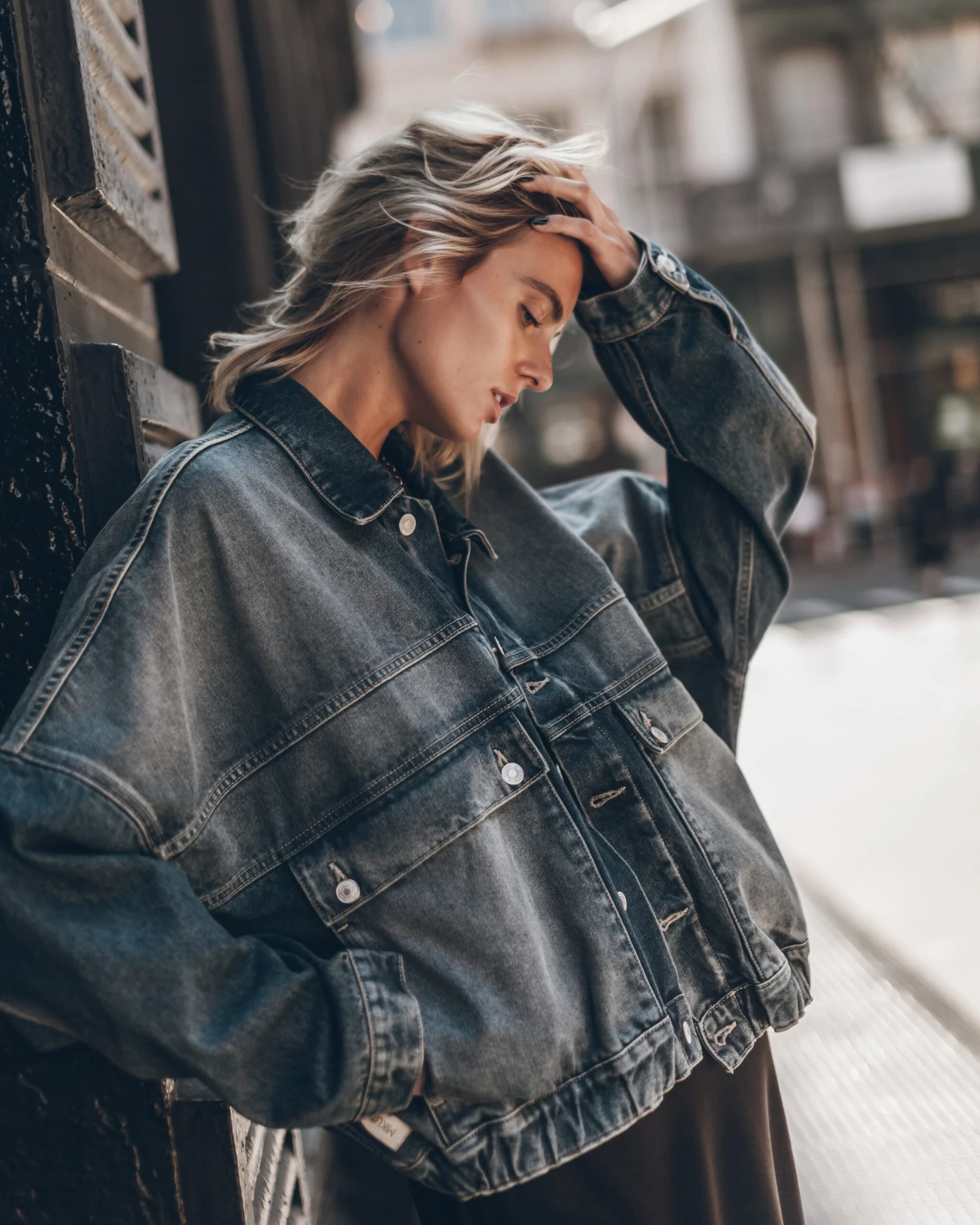 The Dark Blue Denim Jacket 7 The Dark Blue Denim Jacket - Image 5