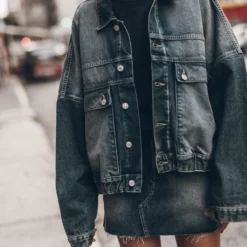 The Dark Blue Denim Jacket