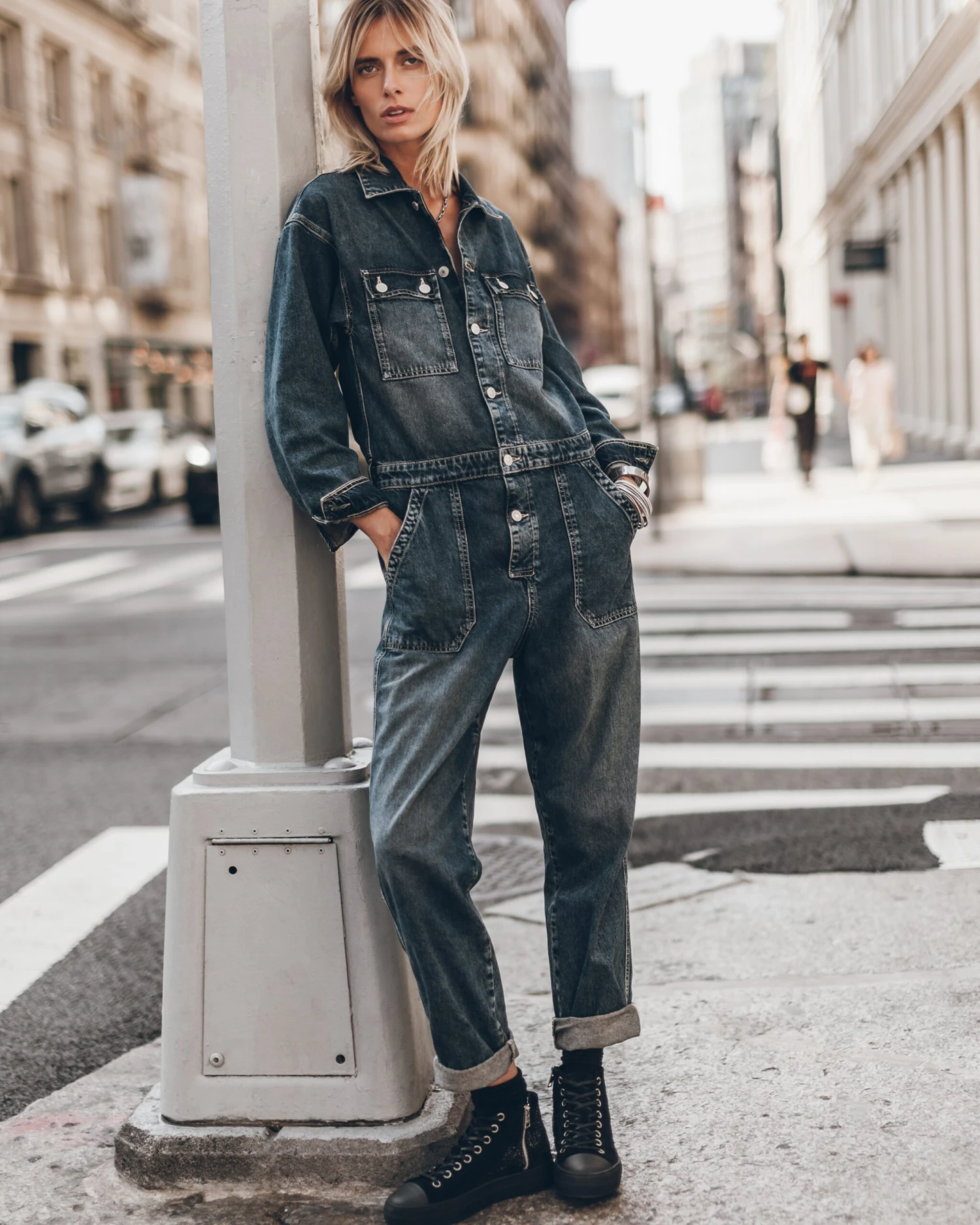 The Dark Blue Denim Jumpsuit 3 The Dark Blue Denim Jumpsuit