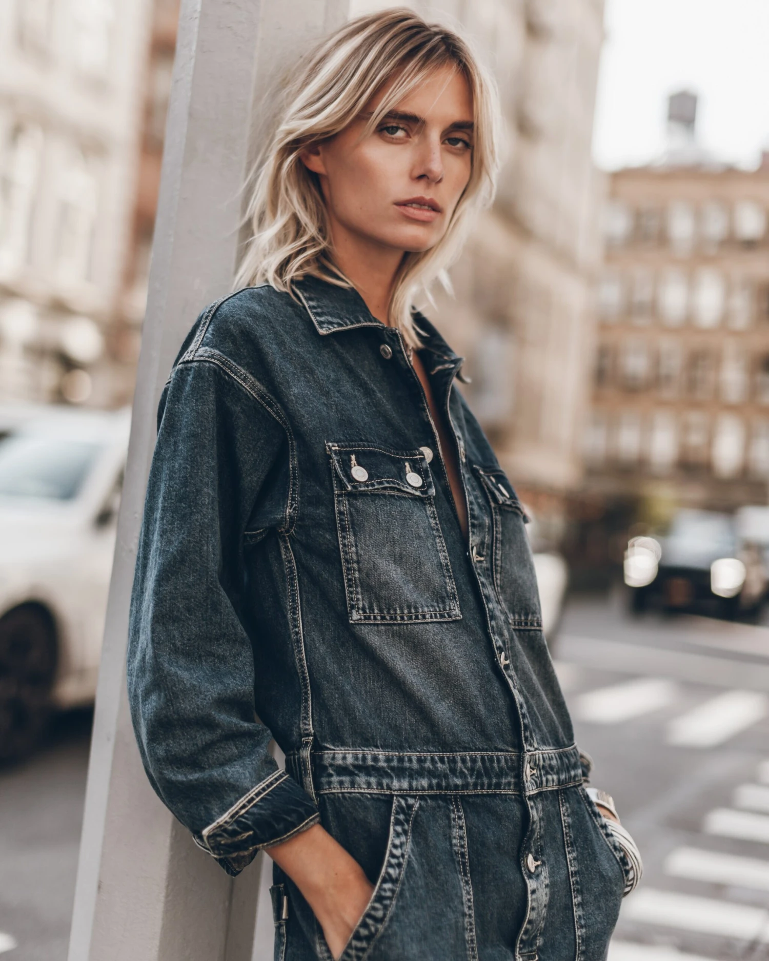 The Dark Blue Denim Jumpsuit 8 The Dark Blue Denim Jumpsuit - Image 6