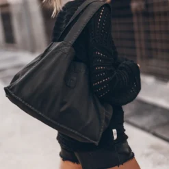 The Charcoal Small Canvas Bag 13 The Charcoal Small Canvas Bag -Mikuta Store mikuta dark boho knit sweater 4609 scaled