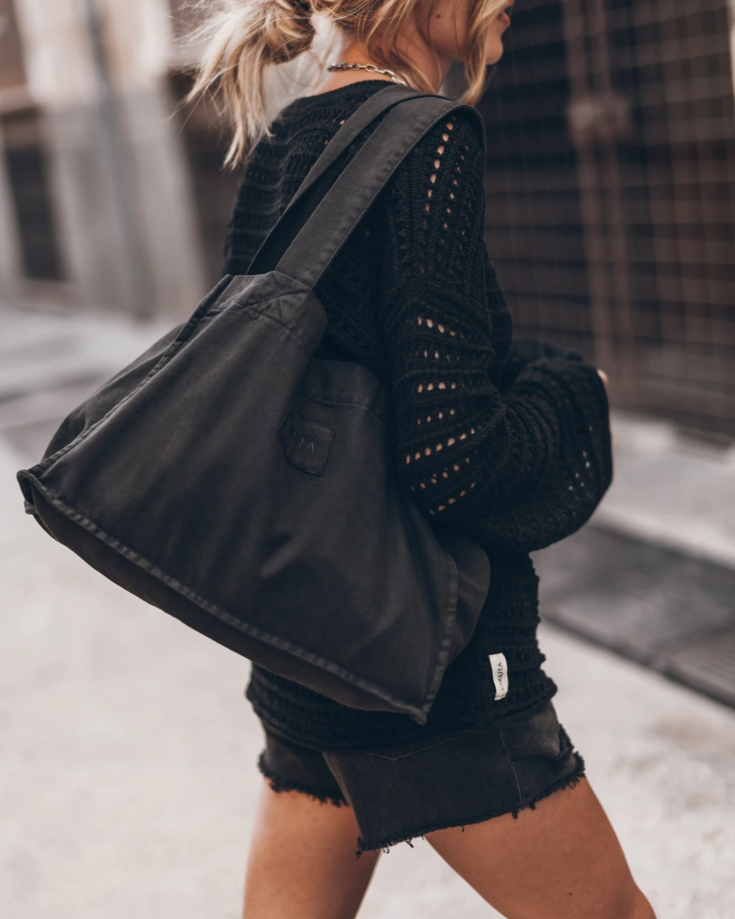 The Charcoal Small Canvas Bag 6 The Charcoal Small Canvas Bag - Image 4