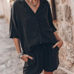 The Dark Co-Ord Shirt -Mikuta Store mikuta dark co ord shirt dark co ord shorts 7105 scaled