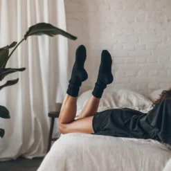 The Black Knitted Socks