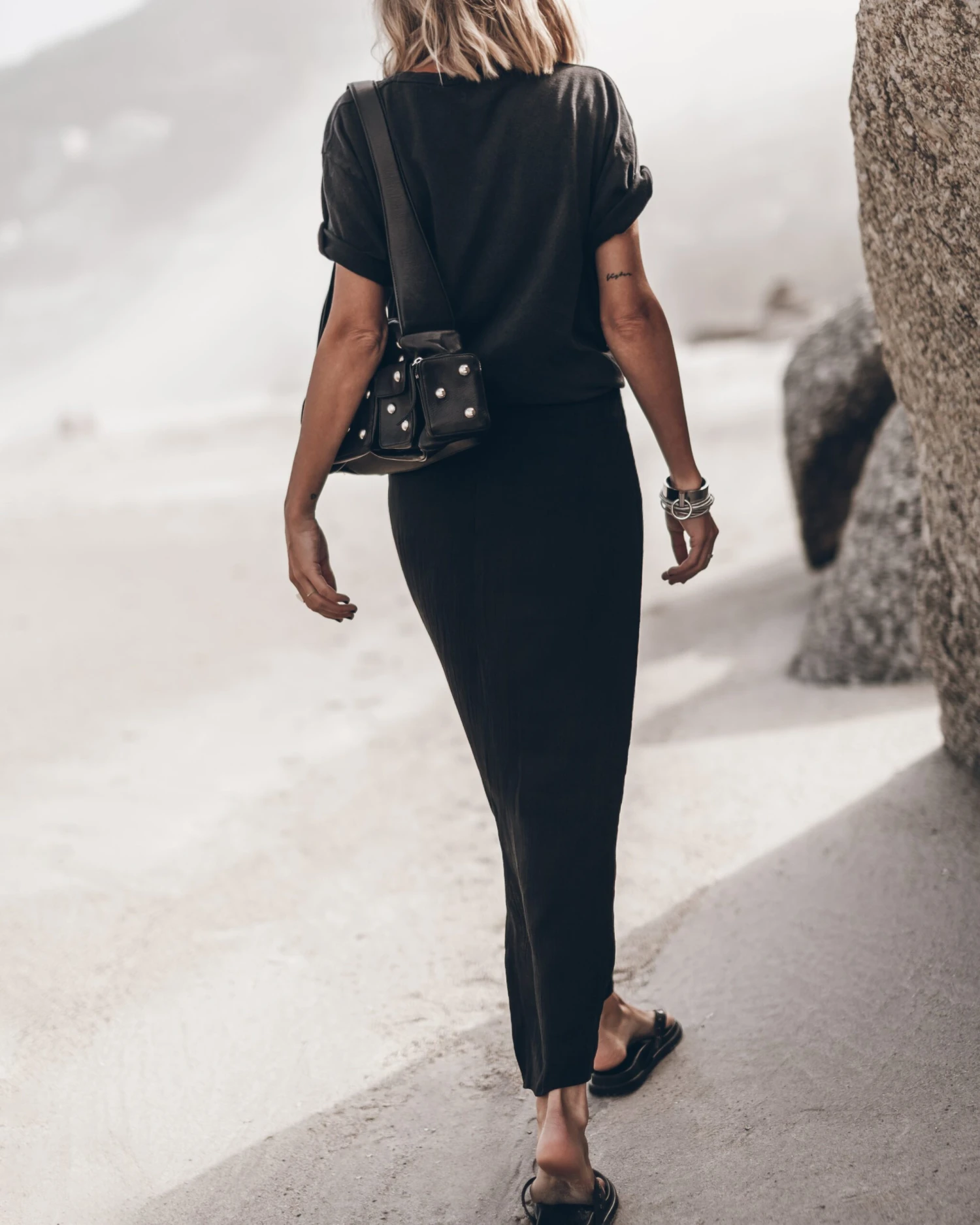 The Black Long Lyocell Skirt 5 The Black Long Lyocell Skirt - Image 3