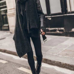 The Dark Faded Knit Scarf -Mikuta Store mikuta dark faded knit scarf gloves 9047 scaled