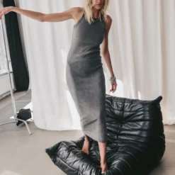 The Dark Faded Long Standard Tank Dress -Mikuta Store mikuta dark faded long standard tank dress marie c SS25 0294 scaled