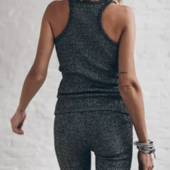 The Dark Glitter Ribbed Tank Top -Mikuta Store mikuta dark glitter ribbed tank top dark glitter ribbed leggings 7283 scaled