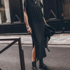 The Dark Long Batwing Dress -Mikuta Store mikuta dark long batwing dress 9258 scaled